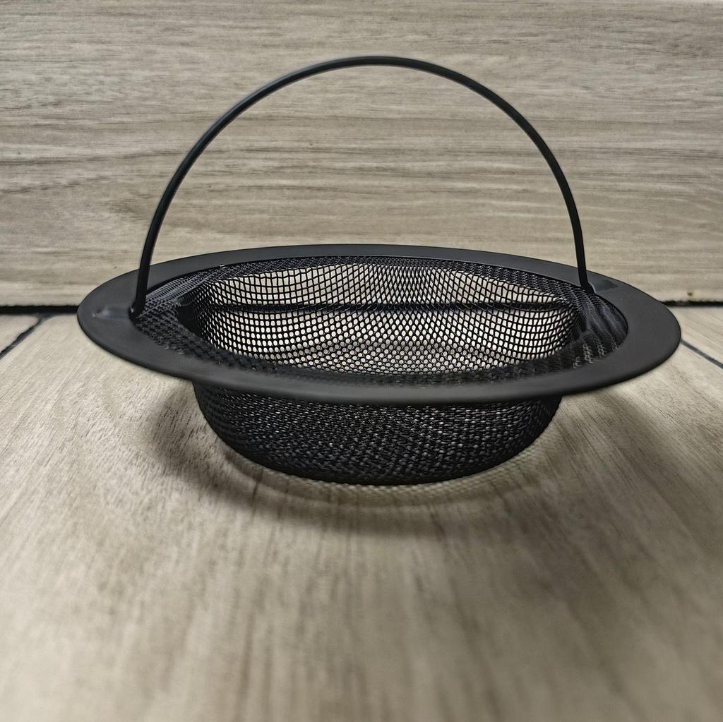 Черная сетка-фильтр для кухонной мойки из нержавеющей стали для овощей и остатков