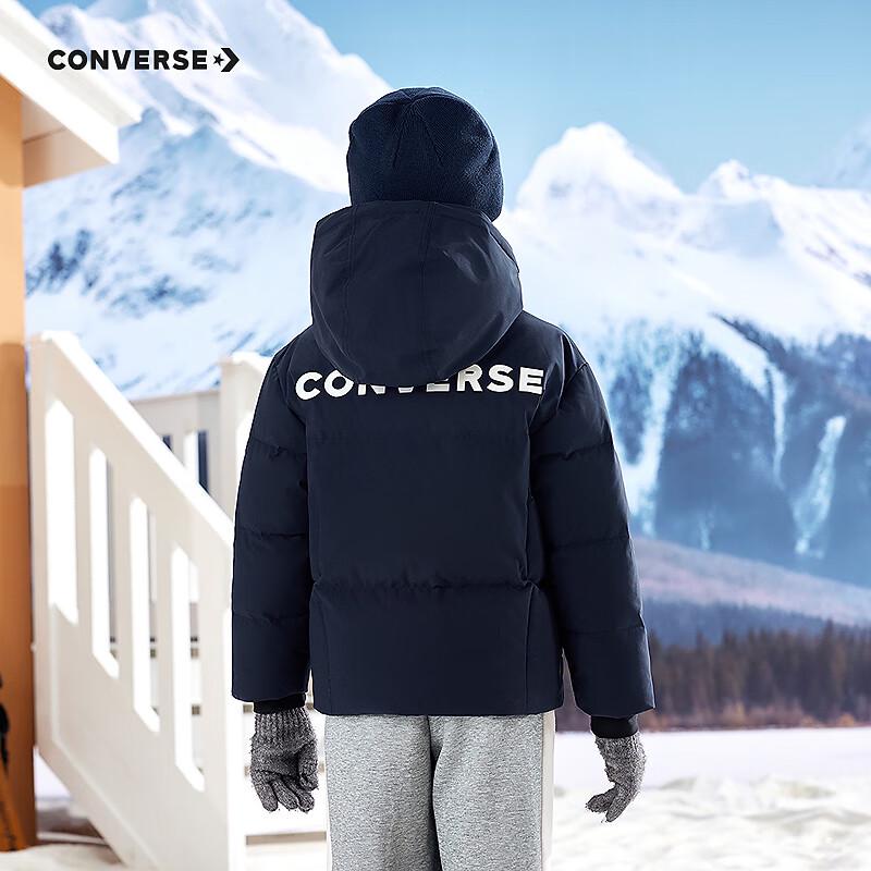 Converse Унисекс детский короткий пуховик с капюшоном