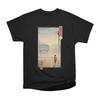 Men Casual Shirts Short Sleeves SILENT MOUNTAIN IN TOKYO Black Tees Oversized T-shirts