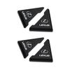 YLK3  2/4pcs Silicone Car Door Corner Anti-collision Protector Cover Sticker Accessories For Lexus F SPORT CT200h IS300 NX RC GC RX GX