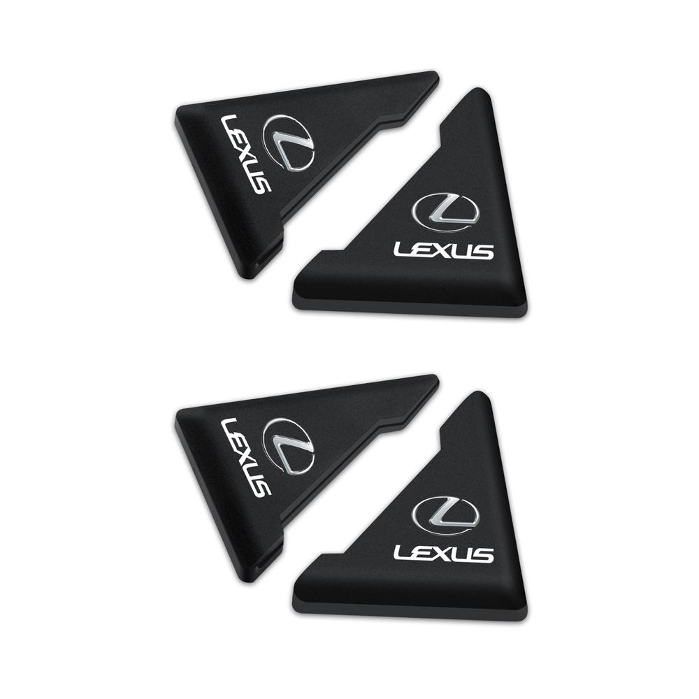 YLK3 2/4pcs Silicone Car Door Corner Anti-collision Protector Cover Sticker Accessories For Lexus F SPORT CT200h IS300 NX RC GC RX GX
