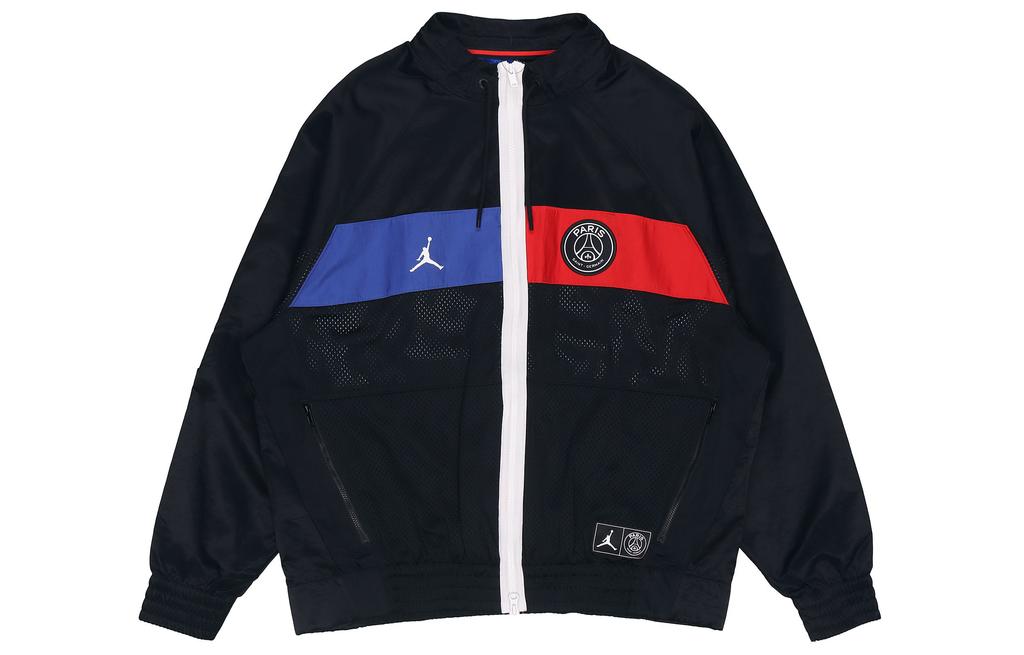 Jordan Костюм PSG JKT PANT Куртки Мужские Черный Стойка Умеренный Другое BQ8370-011