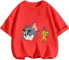 Breathable Summer Tom And Jerry T Shirt Street Fashion Casual Short Sleeve Outfit Boys Girls