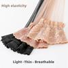 Fashion Woman Girls Lolita Ultra Thin Elastic Stockings with Non-slip Silicone Female Sexy High Over The Knee Gothic Stocking Hosiery Black Plus Size