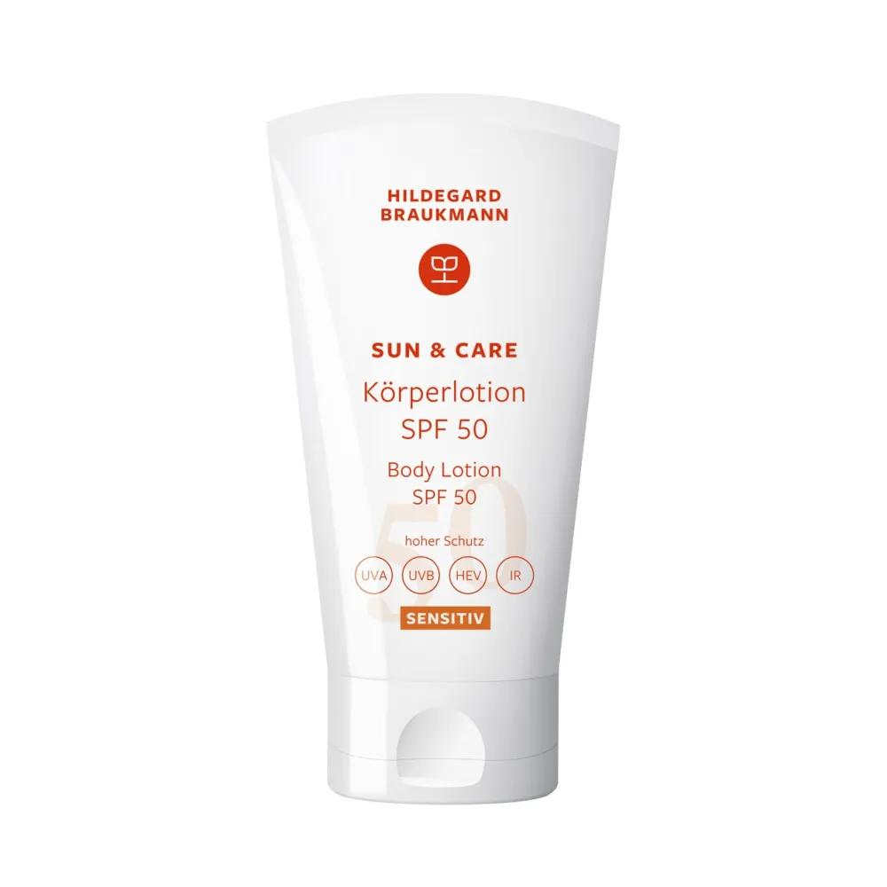 HILDEGARD BRAUKMANN Солнцезащитный лосьон для чувствительной кожи тела SPF50, 150 мл