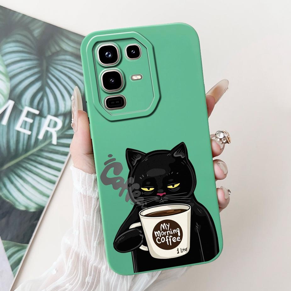 Чехол для Infinix Note 50 4G Note 50S X6870 Милый Кот Динозавр Мультяшная Обложка Мягкий Силиконовый Чехол Для Infinix Note 50 Pro Plus Корпус