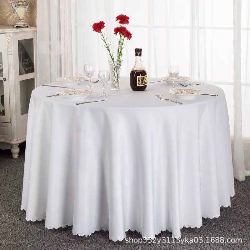 Круглые скатерти для ресторанов Банкетные скатерти для отелей Подходят для семей Свадебных вечеринок Легко ухаживать Термостойкие