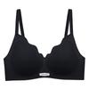 Traceless steel rim underwear women gather latex anti-sagging fixed cup adjustment new bra thin and comfortable