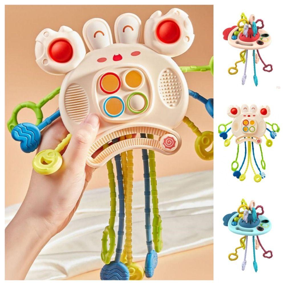 Carrot Baby Pull String Toy Develops Cognitive Crab Montessori Sensory Toys Gifts
