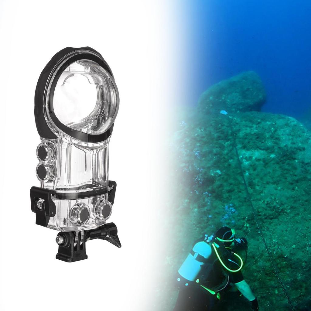 Чехол для дайвинга X3, профессиональный защитный бокс для видеокамеры с обзором на 360°, водонепроницаемый чехол