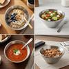 Double Layer Rice Bowl Rustless Steel Shaved Ice Bowl Multi purpose Noodle Bowl  Home Meal