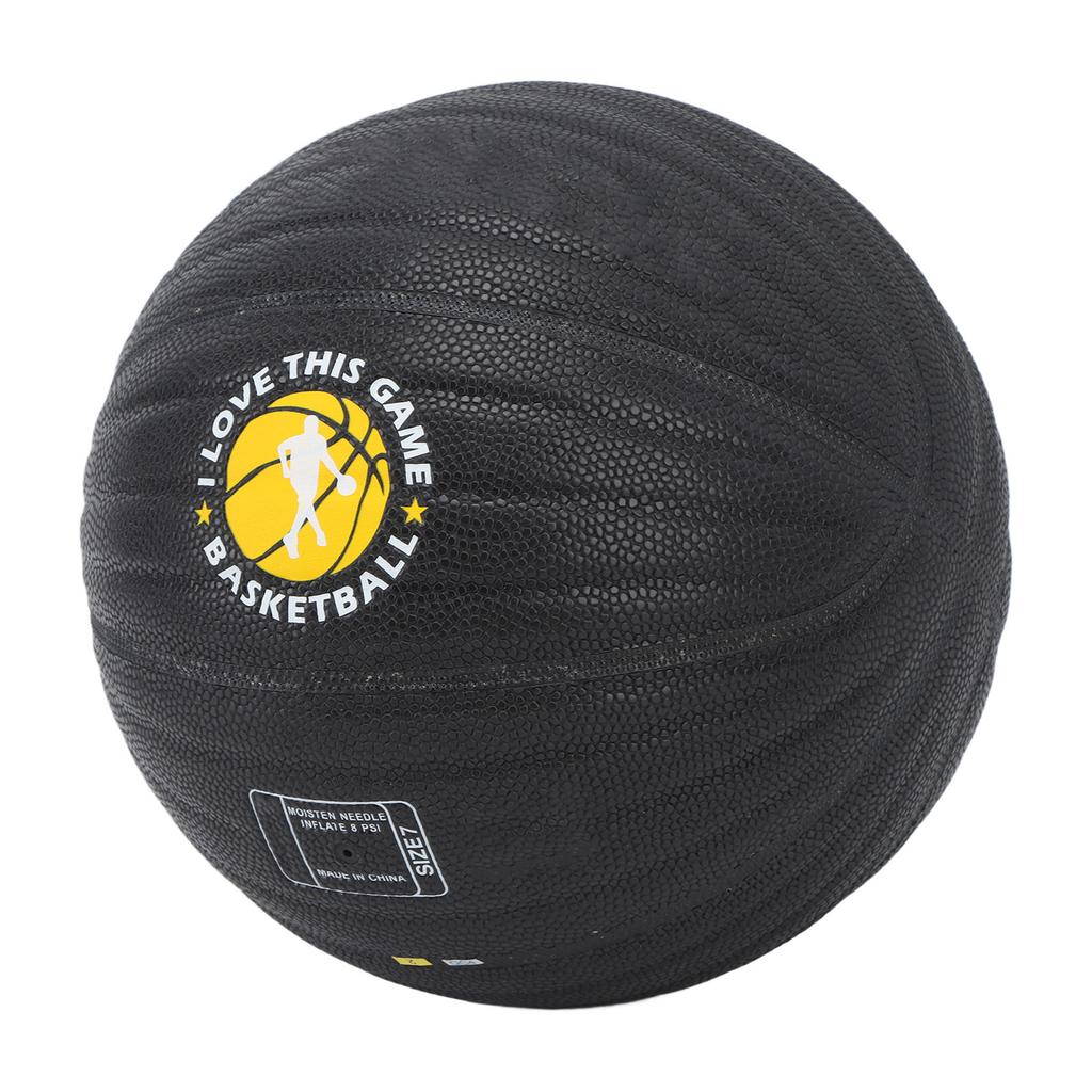 Weighted Training Basketball PU Rebound Well Size 7 Heavy Trainer Basketball for Men Women White Word 1kg 2.2lb