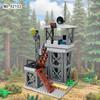 MOC Military Series Forest Watchtower Base Scene Building Block Toys