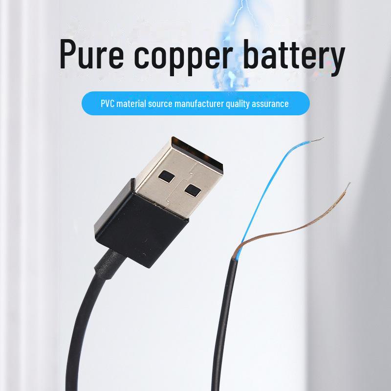 5 В USB-кабель с одной головкой и двумя жилами для вентилятора, устройства от комаров, бритвы