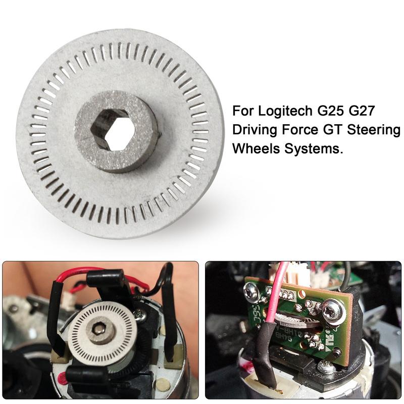 60 Slot Simulator Steering Wheel Optical Encoder Replace Accessories Upgrade For Logitech G25 Old G27 Driving Force GT Systems