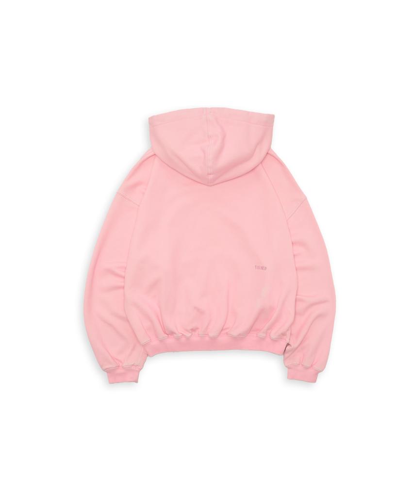 Tuewid Classic Embroidery Set Up Zip Up In Blush Pink