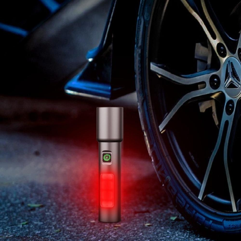 USB Rechargeable Telescopic Zoom Lamp with 6 Modes Camping Emergency Torch  for Outdoor