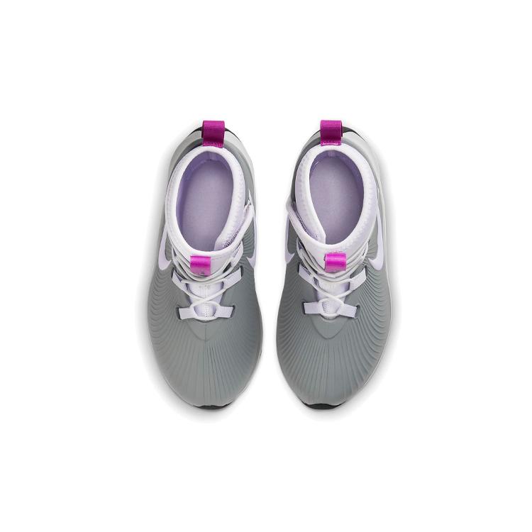 Nike Детские высокие кроссовки Binzie Boot для улицы Серый Фиолетовый Дети в возрасте от 3 до 7 лет BQ5381-003
