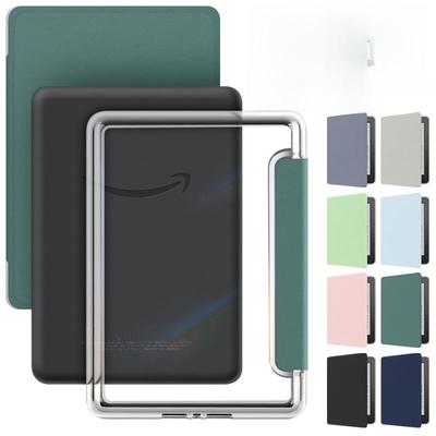 Акриловый чехол Kindle Paperwhite 2024 года и кожаный чехол Oasis 2022 года