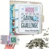 Savings Challenge Binder 1000 Dollar Savings Challenges Loose-leaf Book Cash Budget Storage Notebook Envelope Savings Challenge