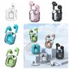 Transparent Wireless Earbuds with Charging Case Wireless Blue Tooth Earphones  Sports