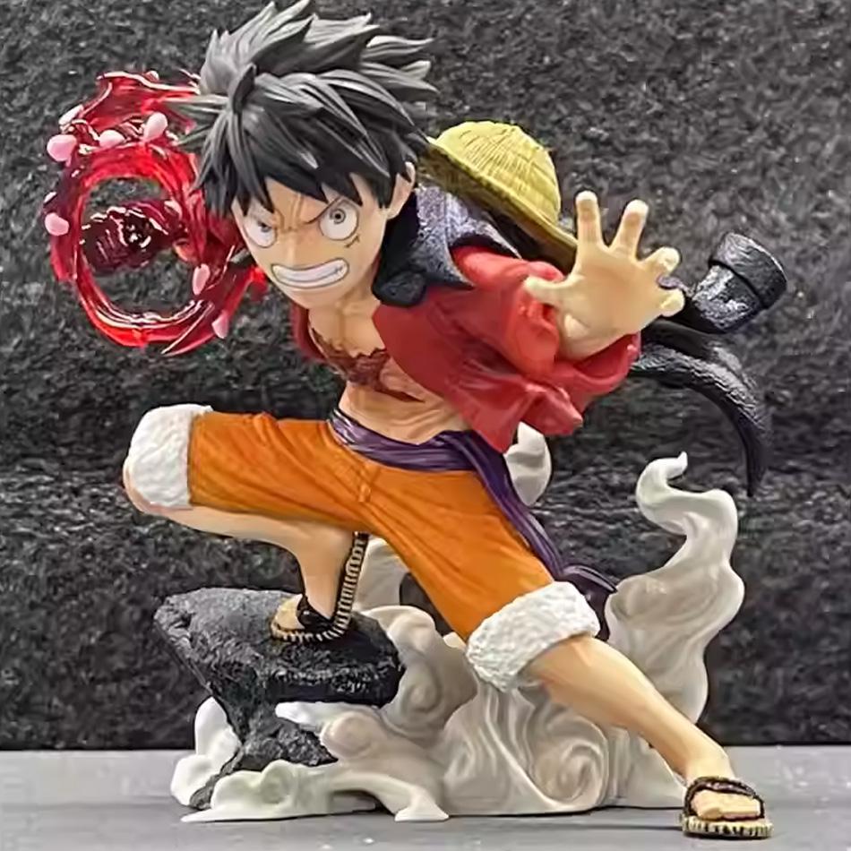10 см One Piece Monkey D. Луффи Луффи Фигурки Боевой Стиль Фигурки Действия Коллекция Аниме Модель из ПВХ Куклы Игрушки Подарки на День Рождения для Детей