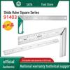 Shida Stainless Steel Angle Ruler with Aluminum Handle – High Precision, Clear Scale, Available In 15/30/50 Cm (Model 91415)