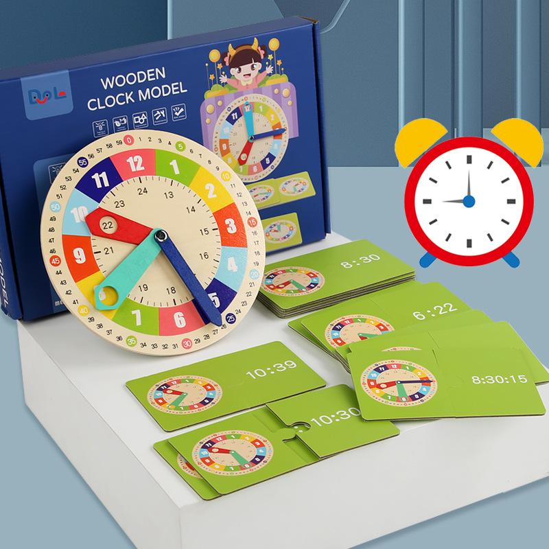Clock Model Mathematics Kindergarten Clock Teaching Aids Children Primary And Secondary School Students Time Cognition Learning Toys