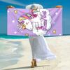 1PC Custom Name Unicorn Dreams Stars Beach Towel Highly Absorbent And Sand-Resistant Towel for Swimming, Pool, Yoga, And Travel Lightweight