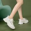 Thick soled fashionable shoes with breathable mesh, dad shoes, comfortable and versatile sports shoes, lightweight and height increasing casual shoes