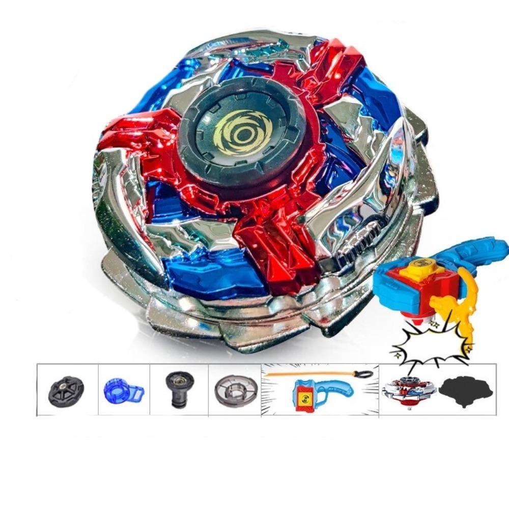 С пусковой установкой Гироскоп Игрушки Двухслойный волчок Игрушки для улицы Металлический гироскоп Игрушка для мальчиков и девочек