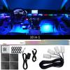 10/14/18 in 1 Led Car Ambient Lights 213 64 Color RGB Symphony Streamer Bluetooth Rainbow Acrylic Strips Atmosphere Lamp Kit 12V
