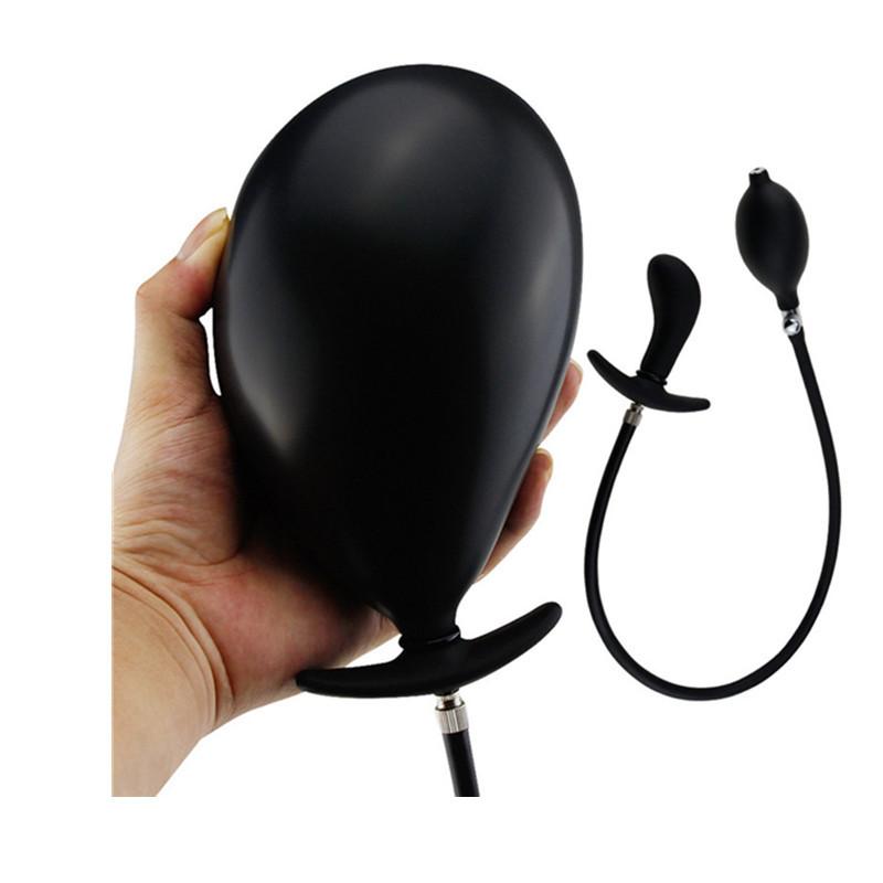 Двойные шарики Вибрация Надувная Анальная пробка Анальные шарики Подковообразное кольцо Анальный расширитель Устройство для мастурбации Взрослый секс-продукт