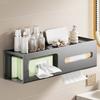 Wall Mounted Hair Dryer Holder Carbon Steel Toilet Paper Holder Practical Tissue Rack  Toilet