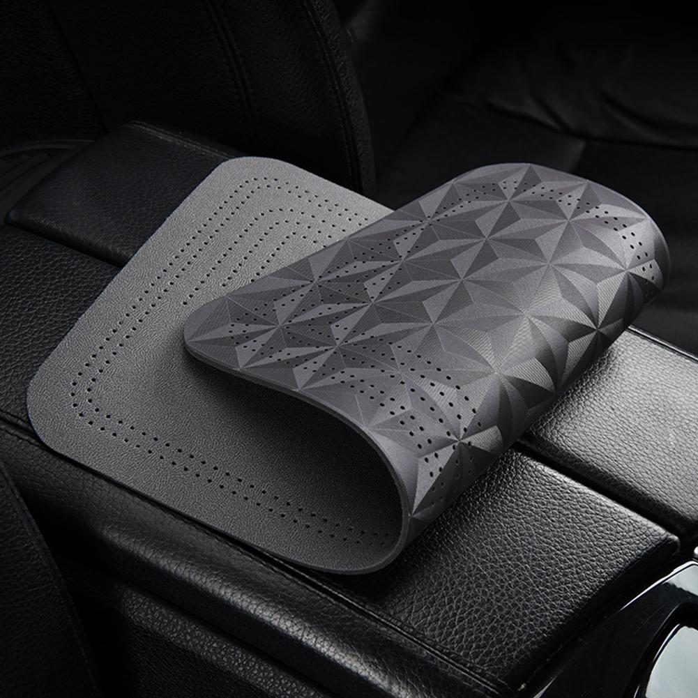 Car Suede Armrest Box Pad Car Center Armrest Box Cover Plush All Season Universal Elbow Support Pad