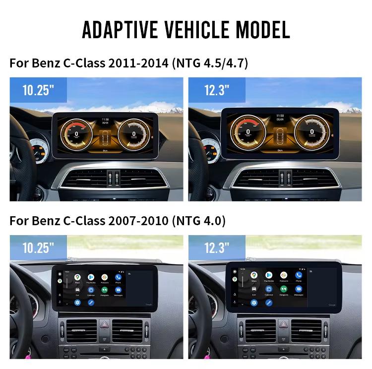 Center Console Navigation Screen for Mercedes C200/GLC300/GLK/GLA/E260/A-Class