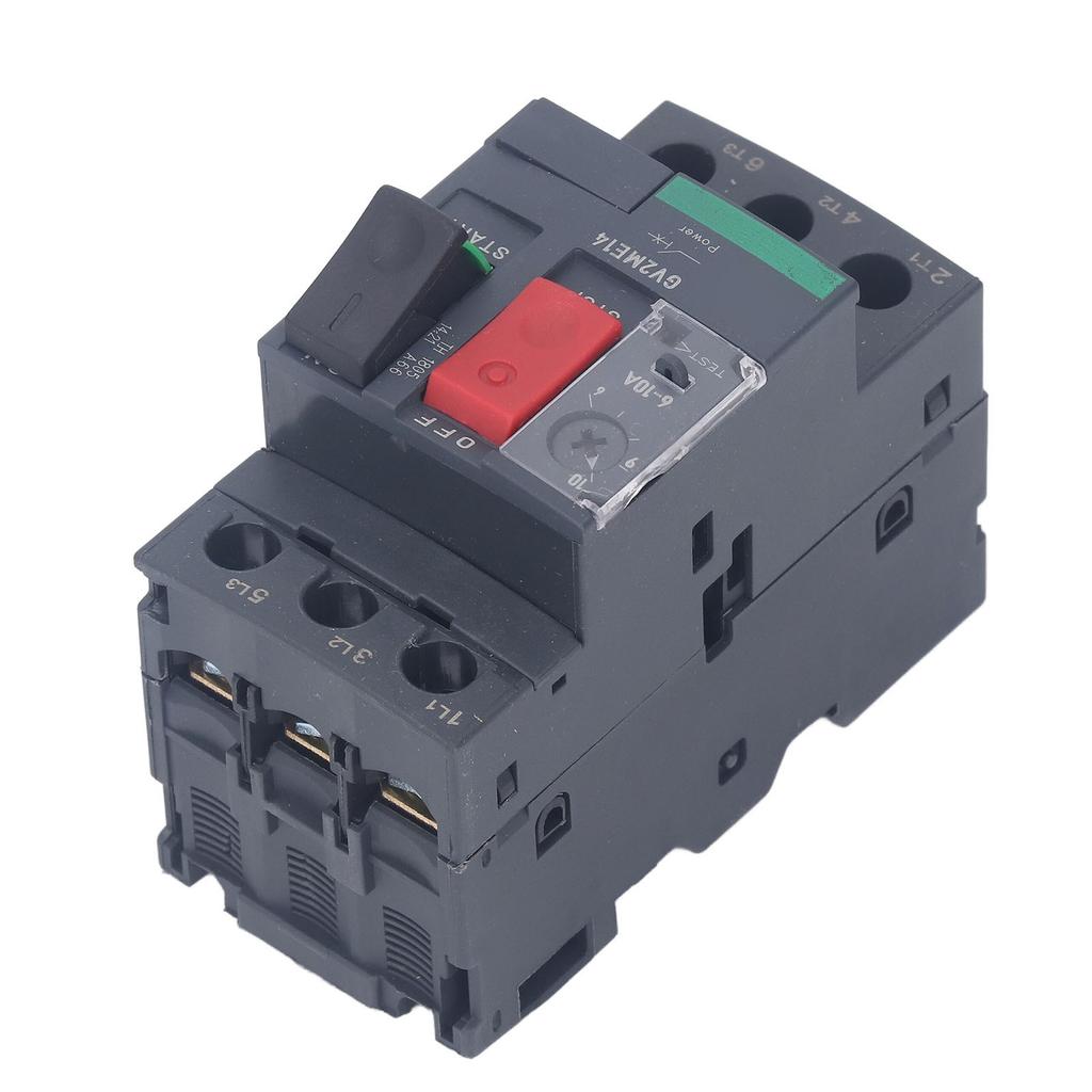 Автоматический выключатель двигателя Защита от перегрузки Термомагнитный ручной пускатель двигателя Кнопка для монтажа на рейку