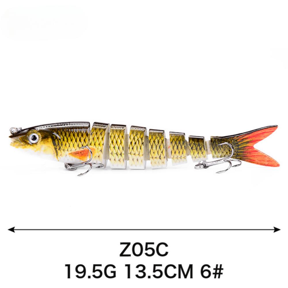 Набор многосекционных приманок Luya 8-секционная рыба приманка для пресноводной морской рыбалки твердая приманка приманка Luya продается далеко 13,5 см