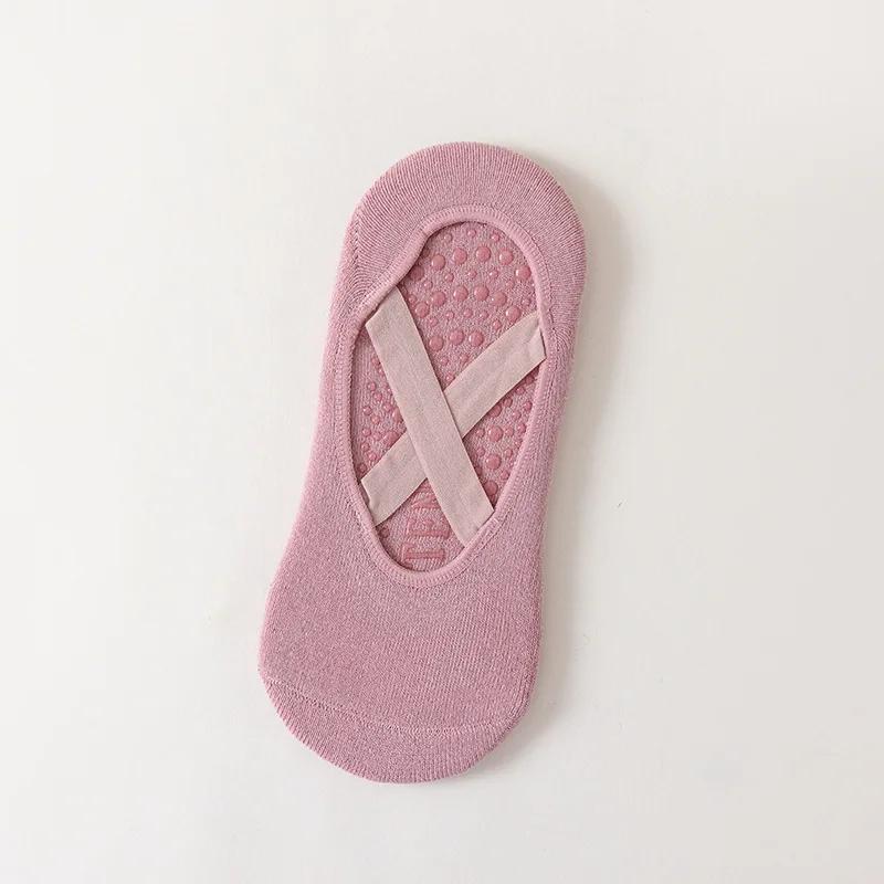 1 пара профессиональных женских носков для йоги, силиконовые противоскользящие носки для балета и пилатеса, женские дышащие бандажные носки с открытой спиной для танцев, спортивные носки