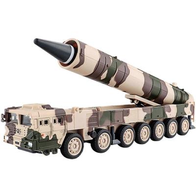 Детские игрушки Модель ракеты Военная игрушка Симуляция Модель автомобиля из сплава Скольжение зеленый
