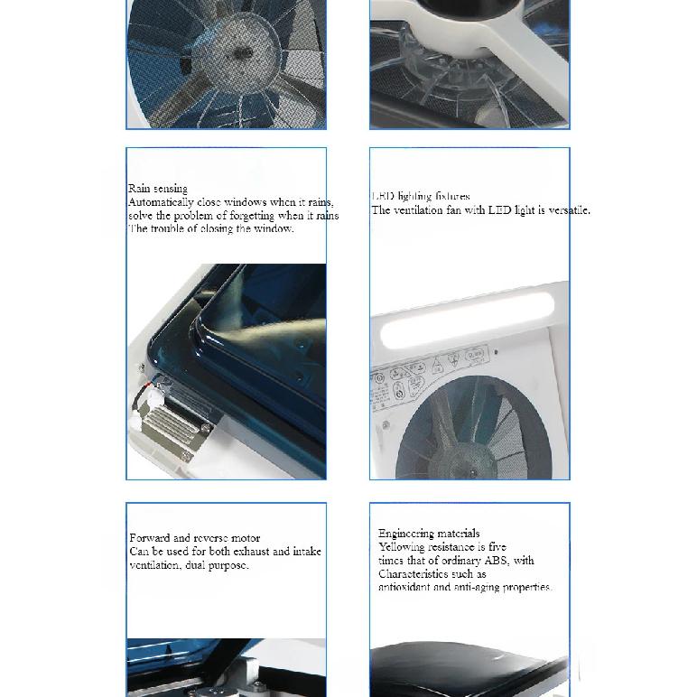 11''ce Manual Control Caravan Modification Accessories Roof Camper Vented 12V Fan Camper Window Leisure Vehicle