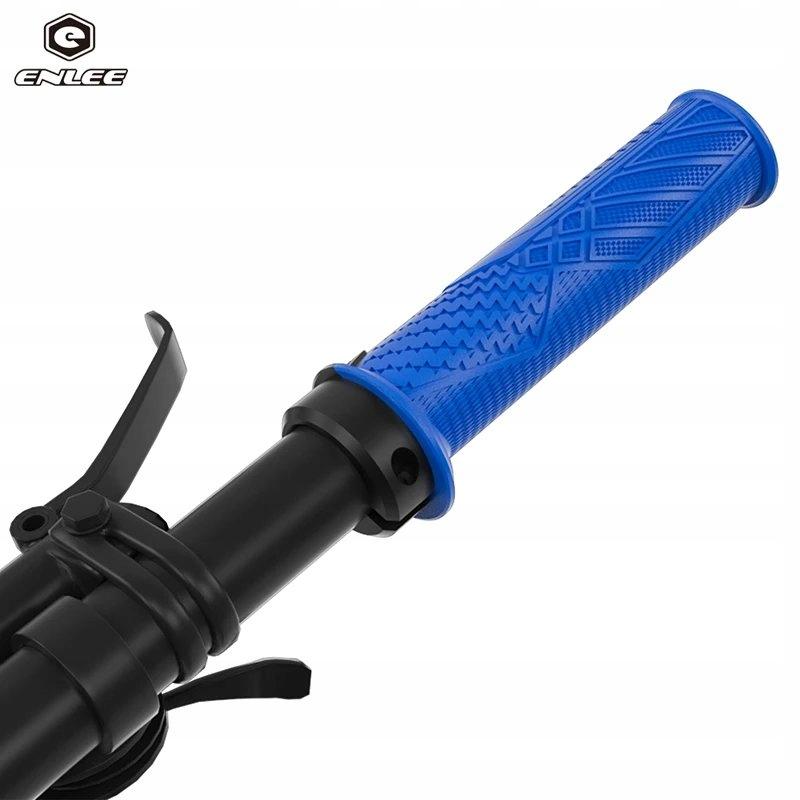 Grips, bicycle handlebar grips, TPR 138mm with clamp, Enlee green