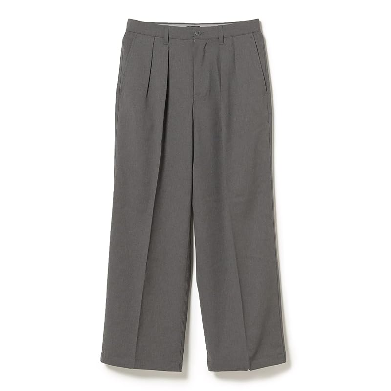 [Beams] Pants 2 Pleats Wide Slacks Men's GREY M 11230581120