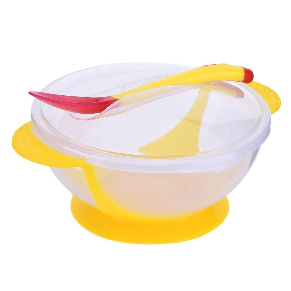 Детский нескользящий набор посуды, детская присоска, вилка и ложка, обучение детей