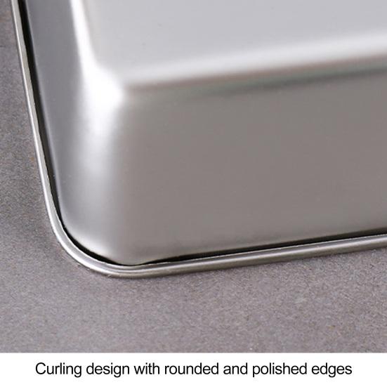 Гарнир для тушеного мяса с крышкой из нержавеющей стали, дизайн с изогнутыми краями, стабильное размещение, студенческая коробка для бенто, поднос для обеда, герметичная коробка для овощей