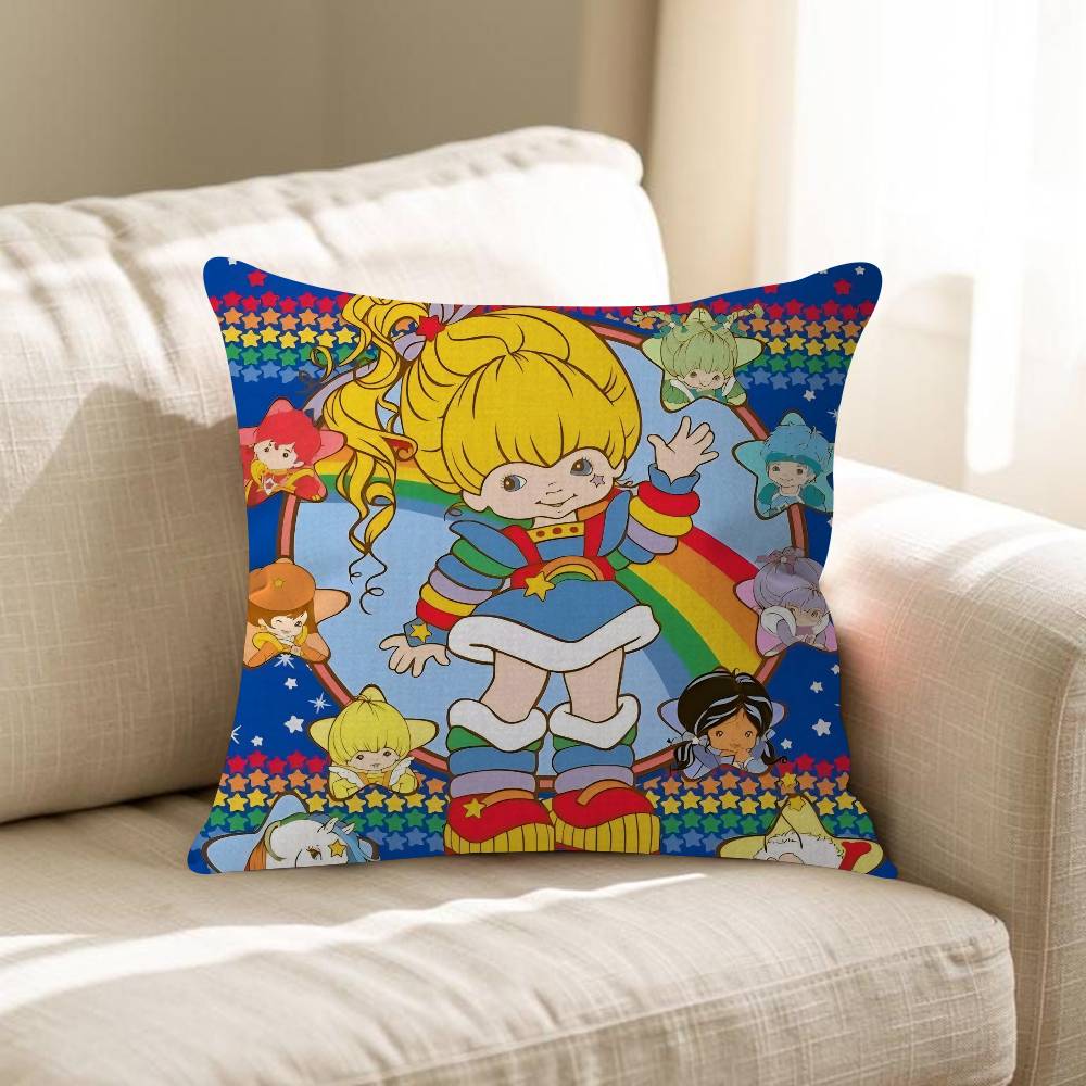 Cute RRainbow BBrite Pillow Cover For Bedroom Room And Living Room Sofa Decorative Cushion Cover