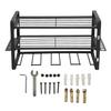 Drill Organizer Black Drill Holder 150lb Load Bearing Wall Mount Tool Rack with Full Accessories
