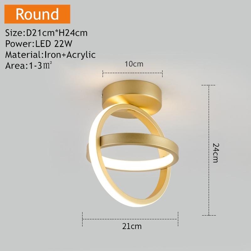 Современный светодиодный потолочный светильник для внутреннего освещения, проход в отеле, коридор, балкон, спальня, гостиная, столовая, скандинавский потолочный светильник