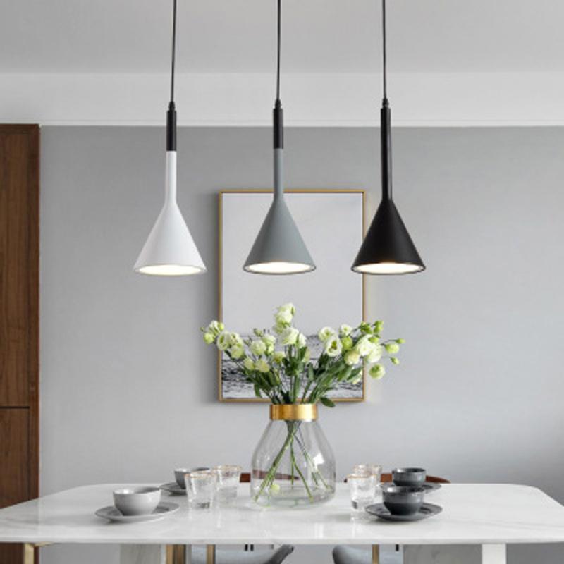 Three Head Dining Room Chandelier Creative Personality Bar Living Room Aluminum Lighting