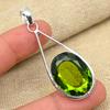 Green Peridot 925 Sterling Silver Handmade Designer Jewelry Gemstone Pendant